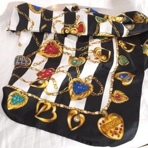 Women's Victoria's Secret Striped Silky Vintage Scarf